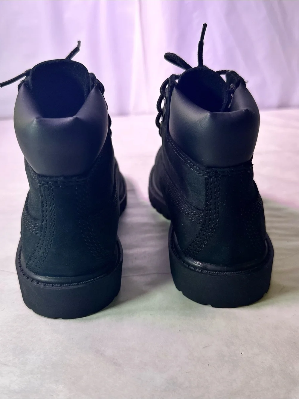 Timberland Kids Black Lace-Up Rugged Ankle Boot